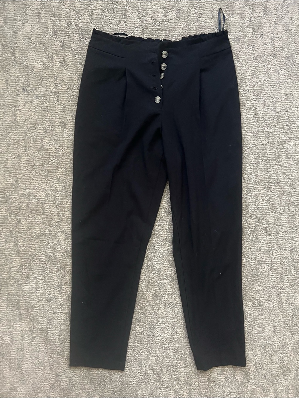 Primark Black Women's Trousers with Button Front